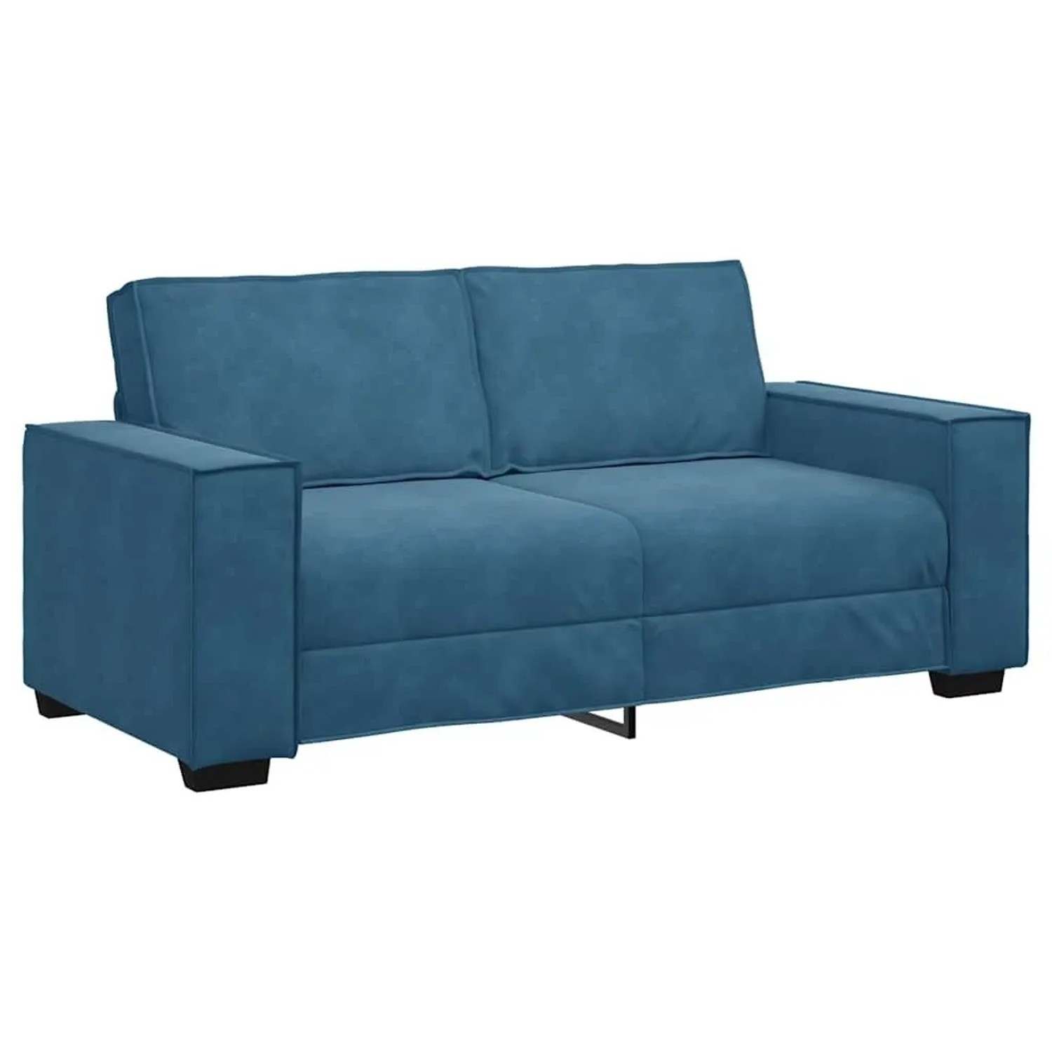 vidaXL 2-Sitzer-Sofa Blau 140 cm Samt 4105029 günstig online kaufen