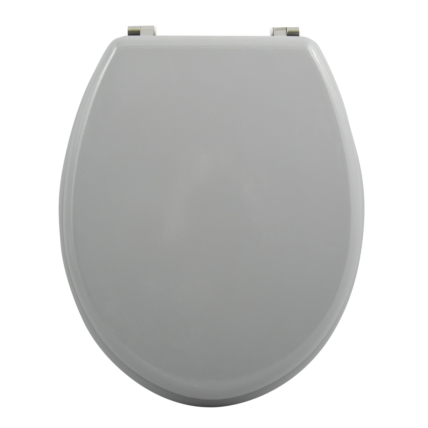 MSV WC-Sitz Cleo MDF 45 cm x 37 cm x 5,6 cm Grau günstig online kaufen