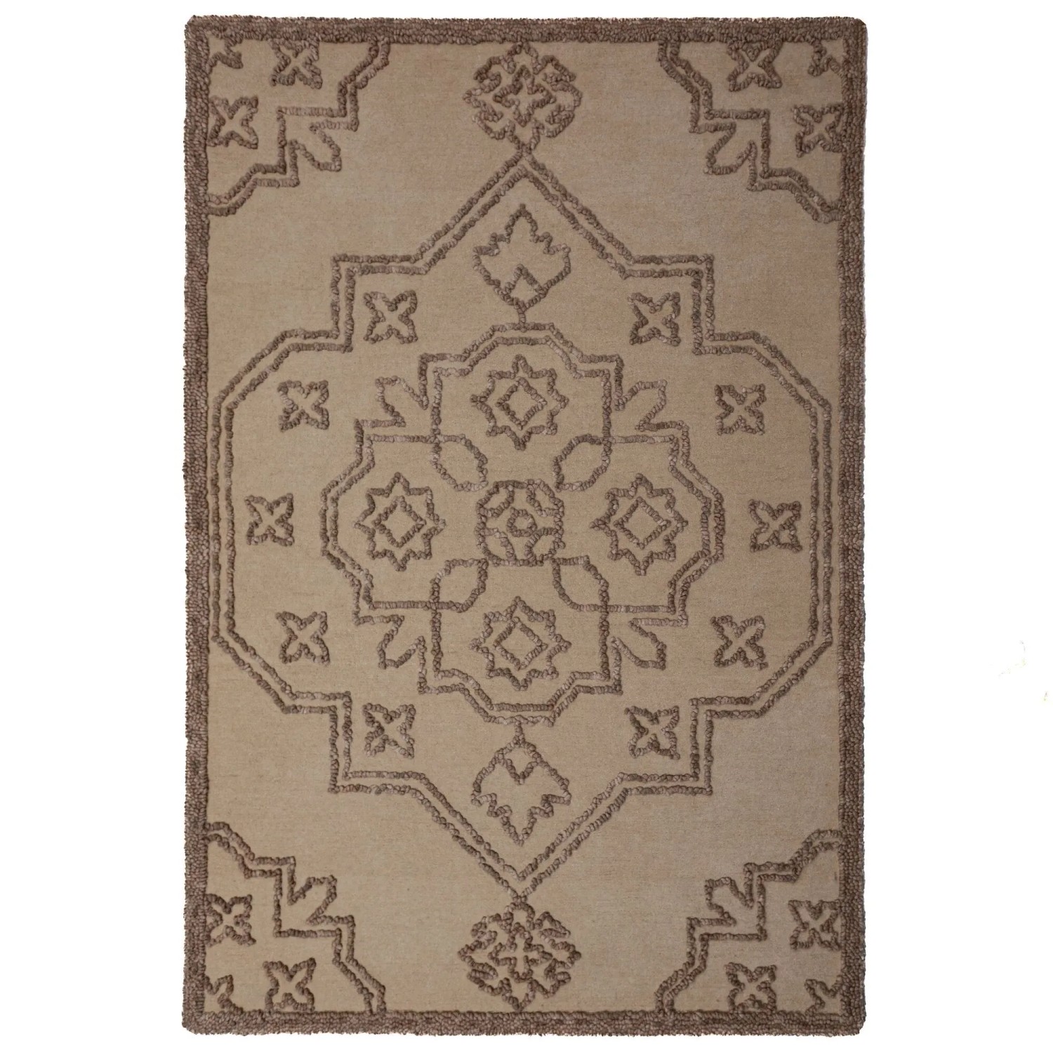Flair Rugs Wollteppich Sable Vintage 200 cm x 290 cm Natural