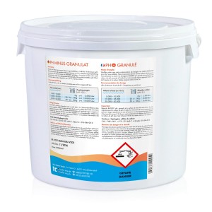 Bayzid pH Minus Granulat, 4 x 7kg, für Pools zur pH-Wert Senkung. Weißer Eimer.