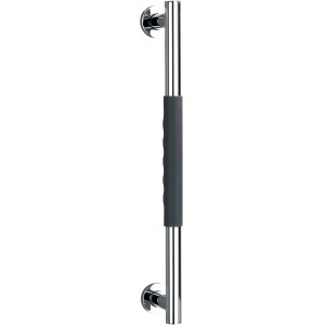 Wenko Wandhaltegriff Secura, 50,5 cm, schwarz, Edelstahl, für mehr Sicherheit im Bad.