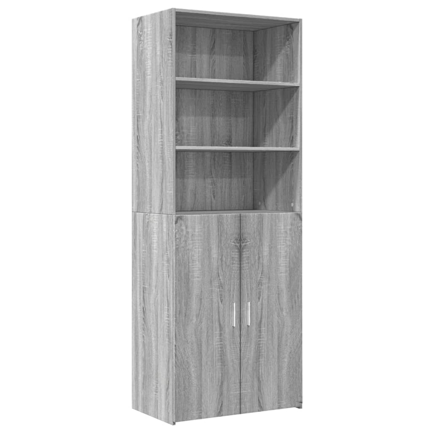 vidaXL Highboard Grau Sonoma 70x42,5x185 cm Holzwerkstoff 3281376 günstig online kaufen