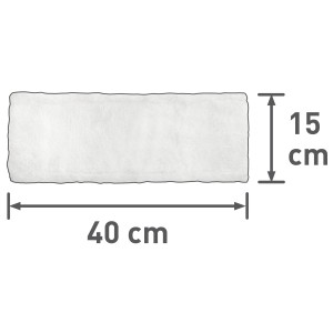 Ersatzbezug für Bodenwischer, Feucht- und Trocken, 40x15cm, Mikrofaser