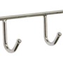 Siro Hakenleiste mit 5 Haken, Chrom glänzend, 350 mm Länge. Praktische Garderobenleiste für Küche und Bad.