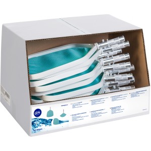 Gre Oberflächenkescher Aluminium im Karton, Poolzubehör zur Reinigung.