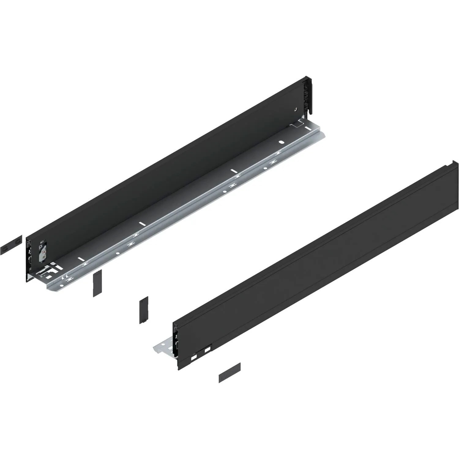 Blum Zarge Legrabox Pure Höhe M Nennlänge 650 mm Carbonschwarz Matt