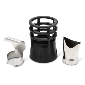 Weller Düsenset, 3-teilig: Glasschutzdüse, Reflektordüse, Hitzeschutz für Heißluftpistolen.