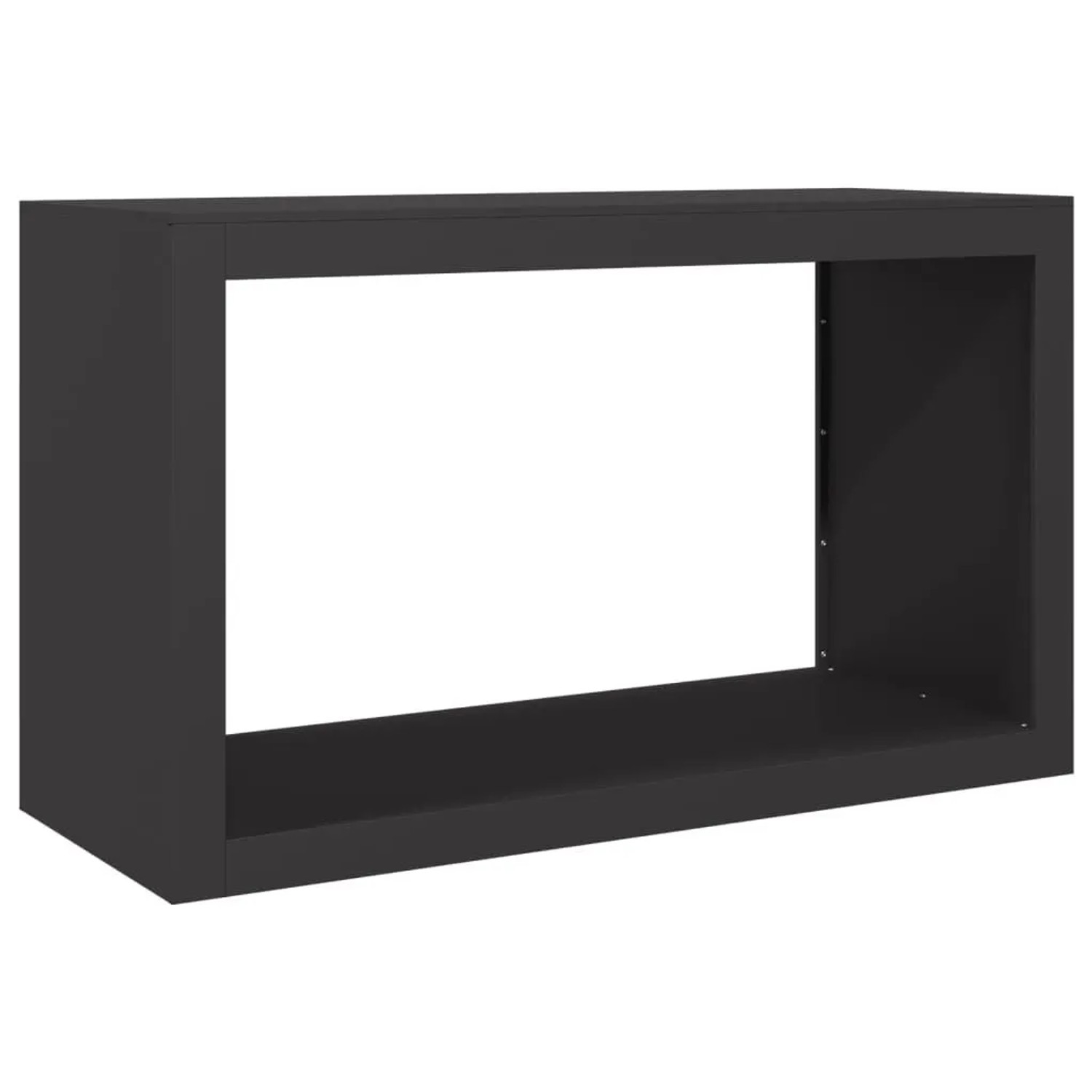 vidaXL Brennholzregal Schwarz 100x40x60 cm Stahl 850982