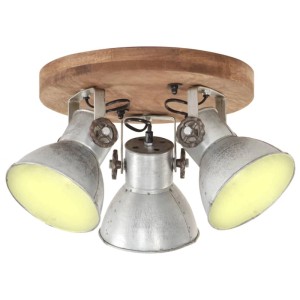 vidaXL Deckenlampe Industriestil 25 W Silbern 42x27 cm E27 320505
