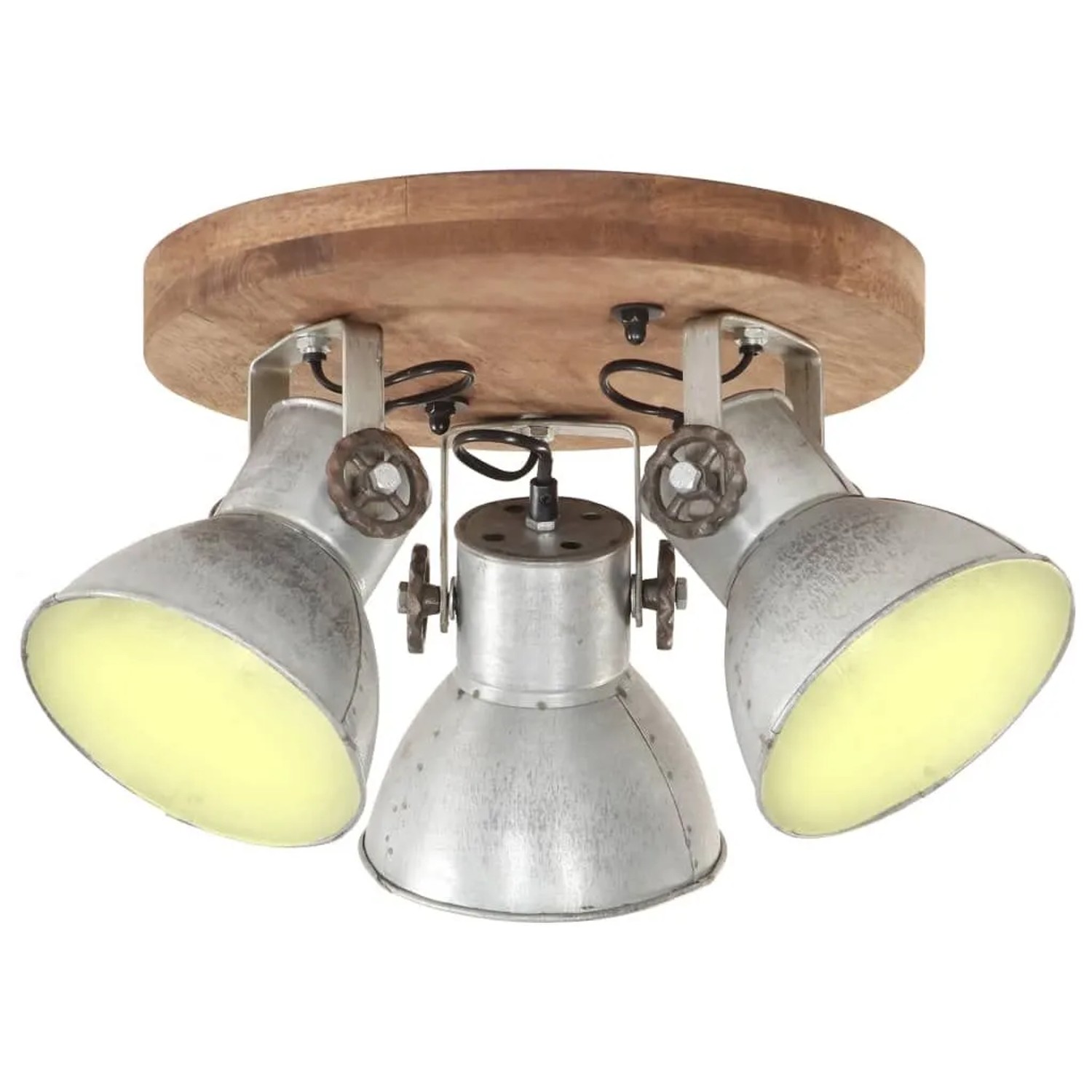 vidaXL Deckenlampe Industriestil 25 W Silbern 42x27 cm E27 320505