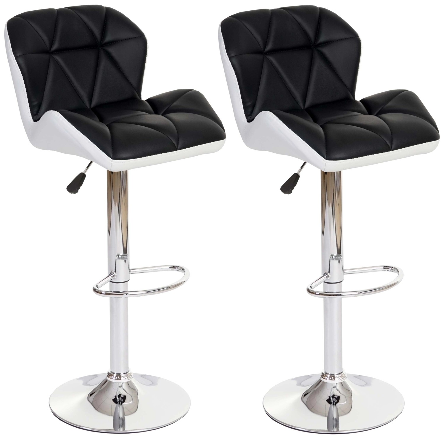 PROREGAL 2er-Set Barhocker Mit Lehne Sitzhöhe 62-83cm Höhenverstellbar Kuns günstig online kaufen