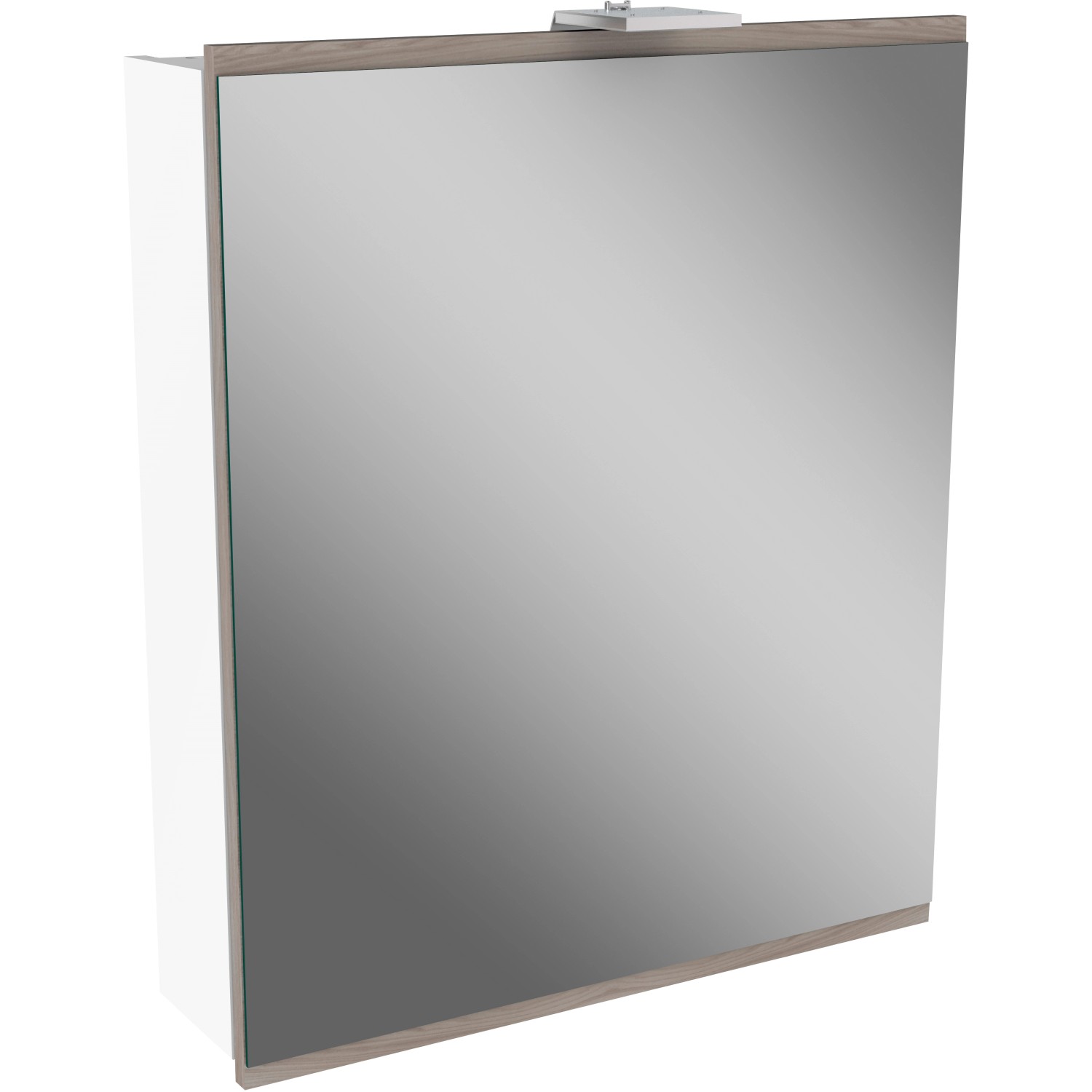 Fackelmann Spiegelschrank Lima Weiß 60 cm mit Softclose Türen