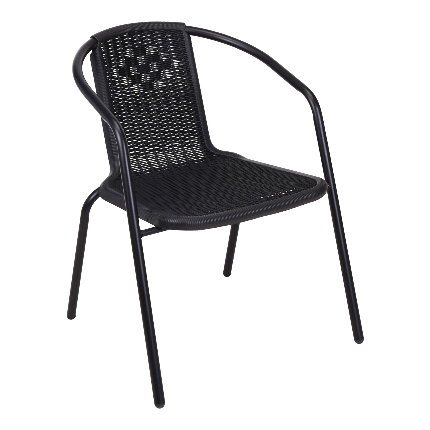 Mojawo Polyrattanlook Bistrostuhl STAPELBAR Stapelstuhl Campingstuhl Garten günstig online kaufen