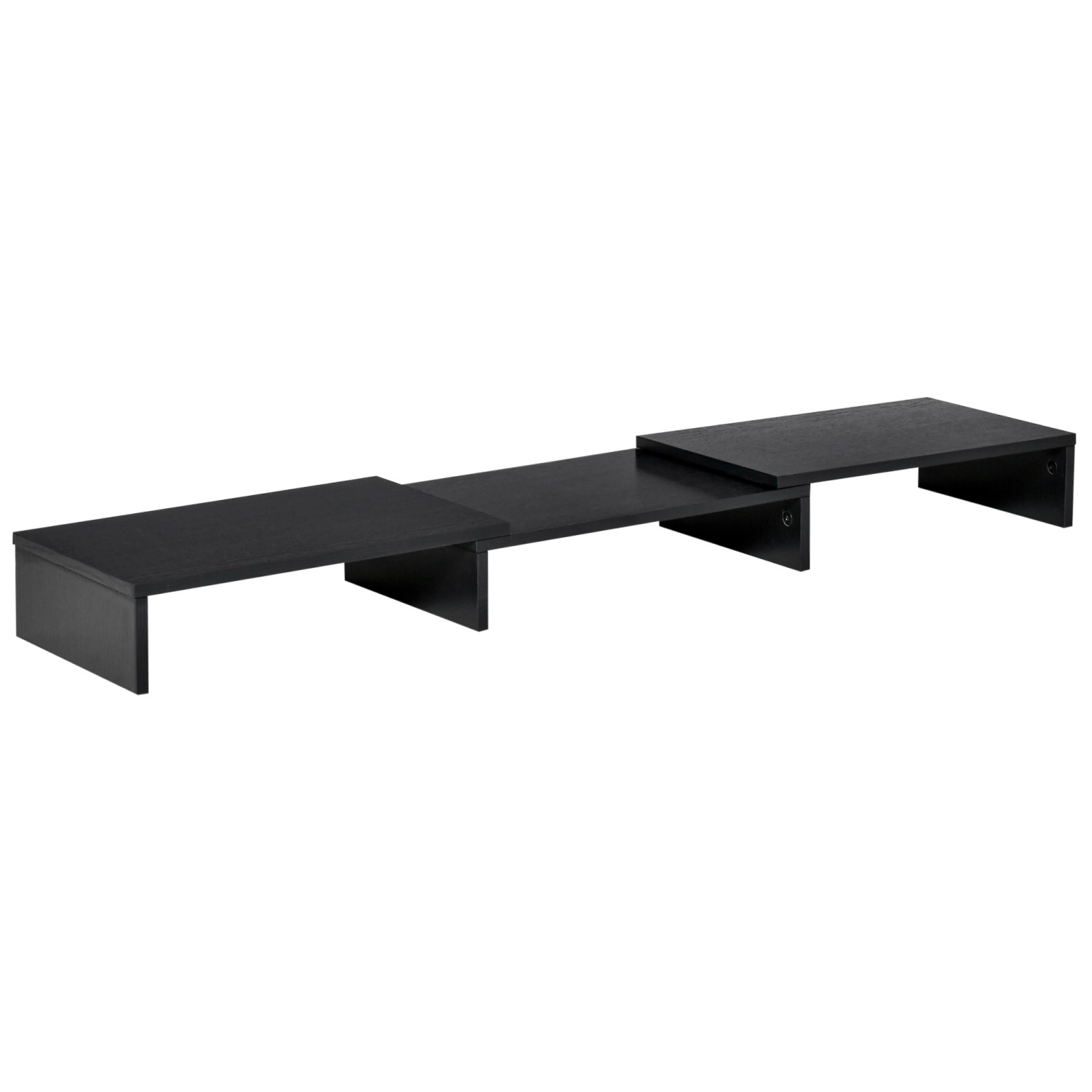 Vinsetto Monitorständer Verstellbar Doppelter für Laptop 80-117 x 23,5 x 10 cm