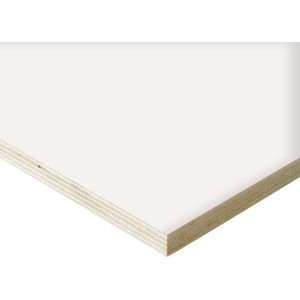 Weiße Multiplexplatte Birke, 250x125x1,8 cm, für Möbelbau & Regalböden.