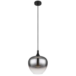 Schwarze Globo Hängeleuchte Maxy, Ø 24 cm, für stimmungsvolle Beleuchtung.