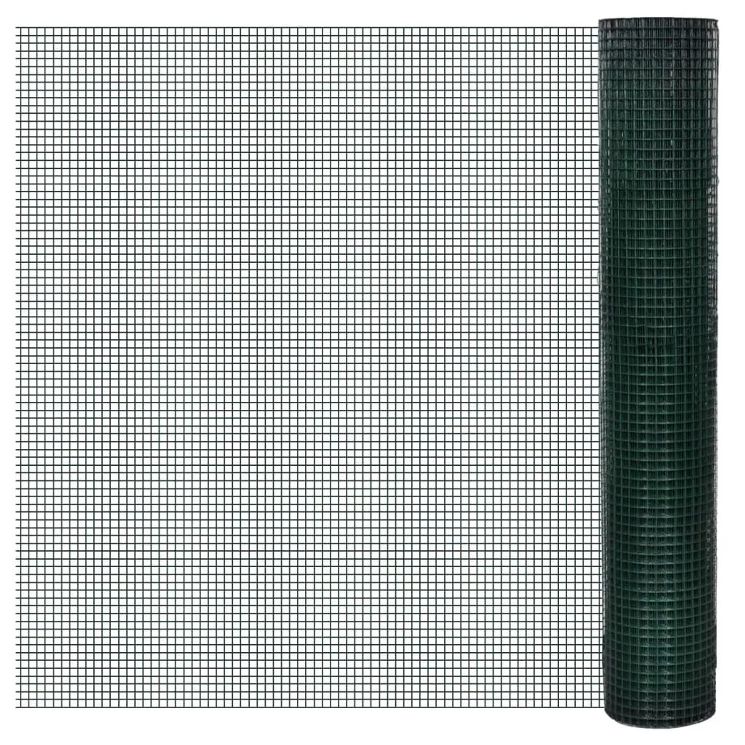 vidaXL Drahtzaun für Hühner Verzinkt mit PVC-Beschichtung 10x1 m Grün 14043 günstig online kaufen