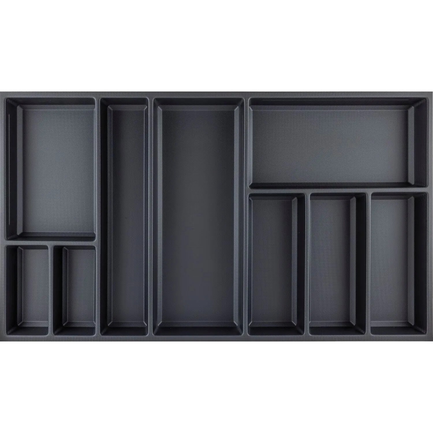 Agoform Besteckeinsatz Sky 550/100 Schubladeneinsatz Kunststoff Kristall Soft Touch Schwarz