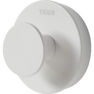 Weißer Tiger Haken Urban Groß für Bad & WC, skandinavisches Design.