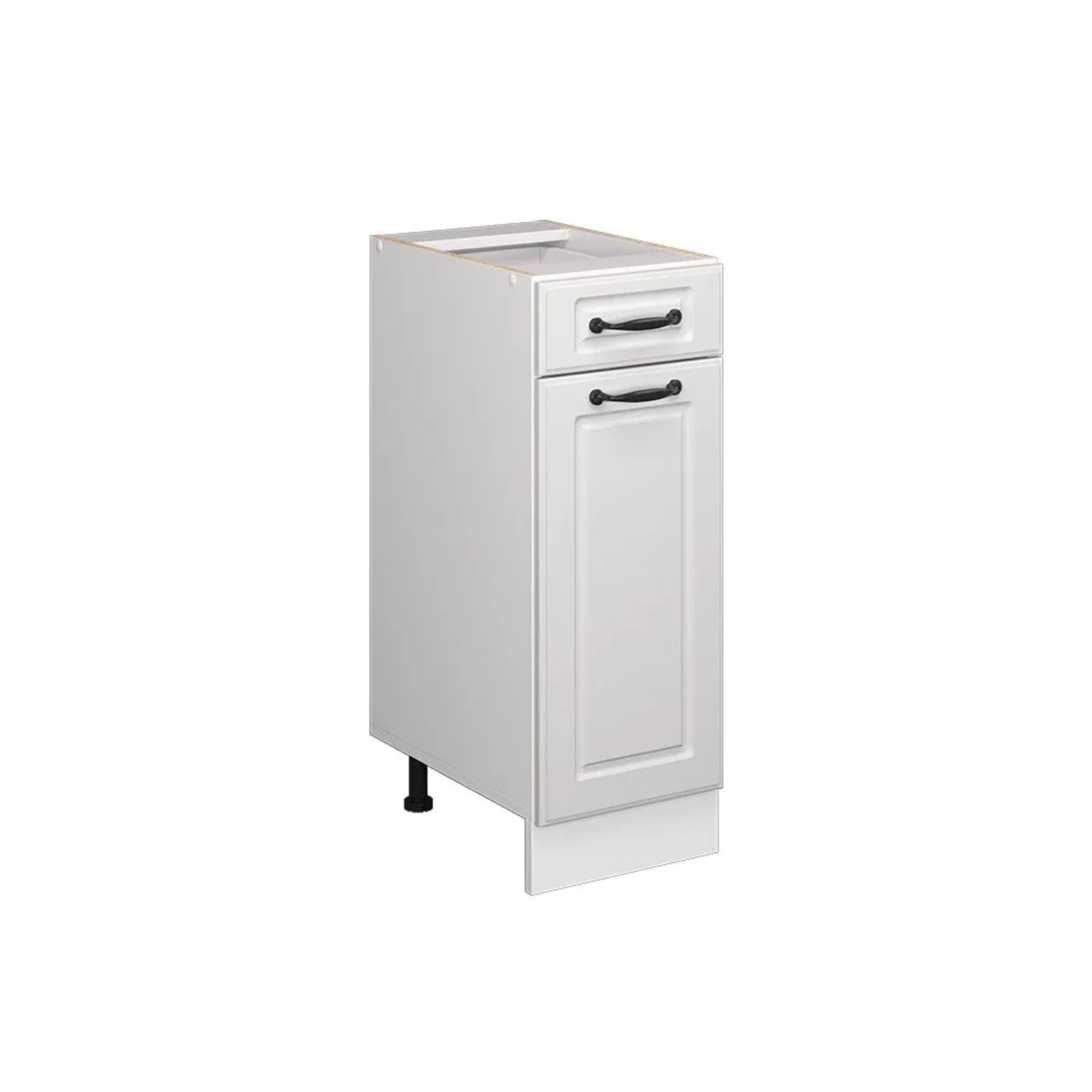 Vicco Küchenunterschrank R-Line Weiß Landhaus Weiß 30 cm ohne Arbeitsplatte