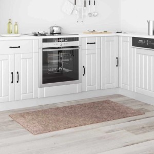 vidaXL Anti-Rutsch Shaggy Teppich Braun 80 x 150 cm PP 4019790