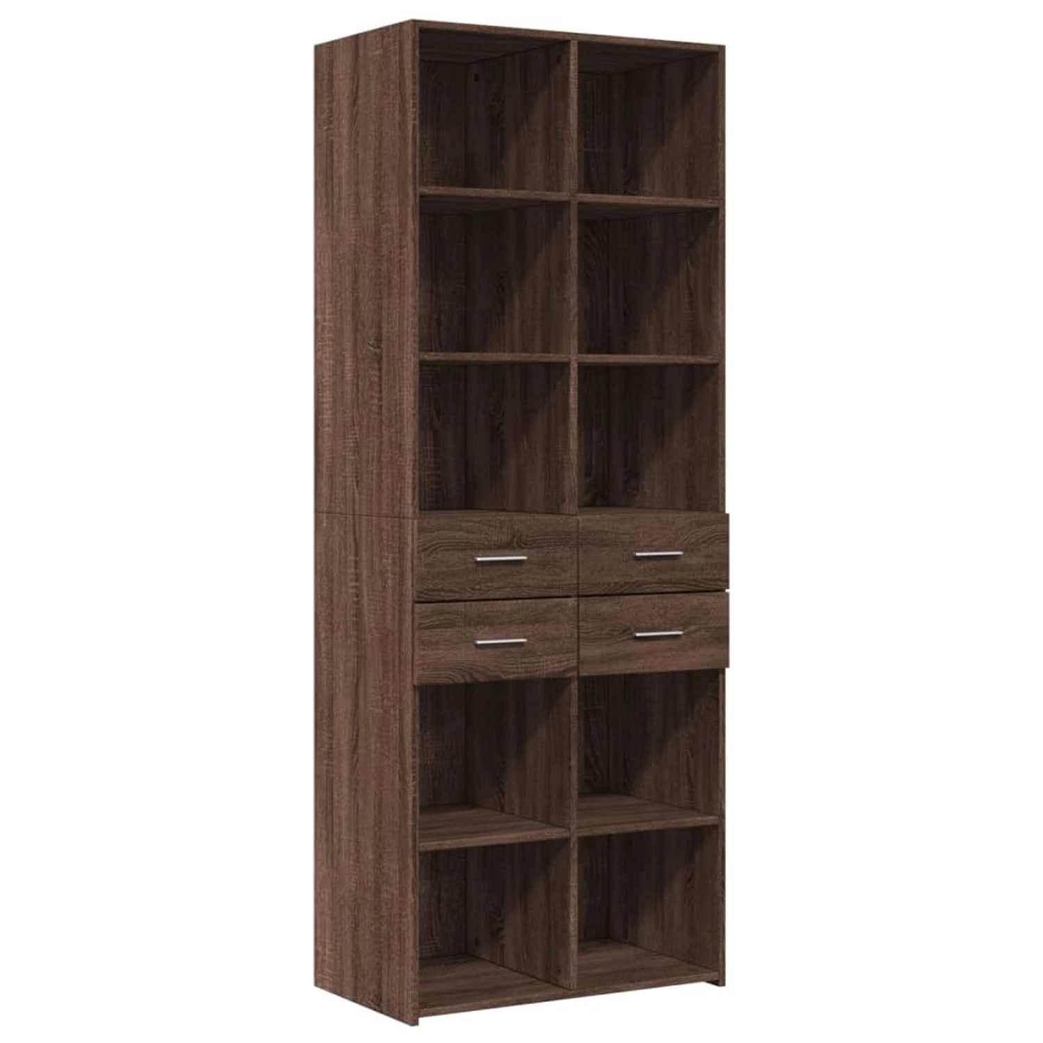 vidaXL Highboard Braun Eichen-Optik 70x42,5x185 cm Holzwerkstoff 3281468 günstig online kaufen