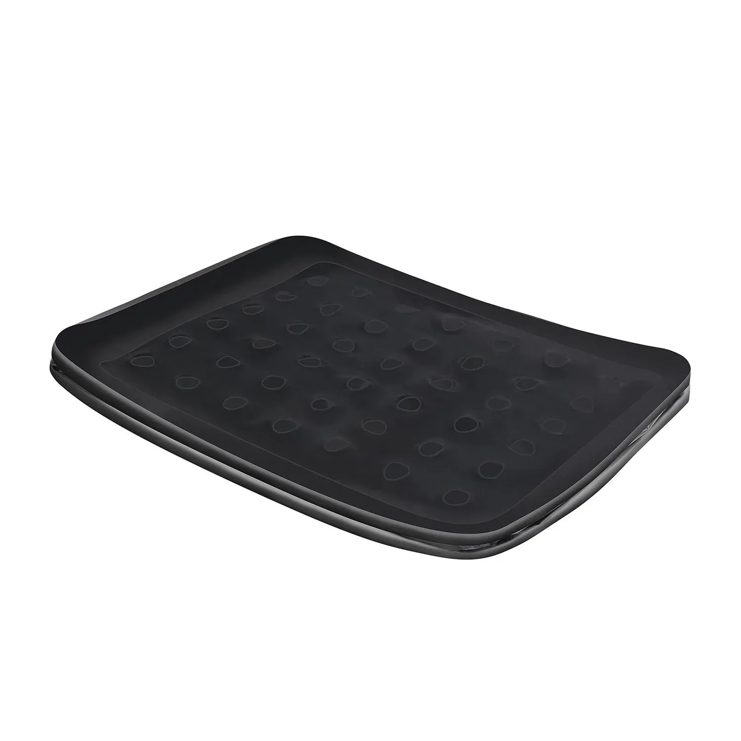 Schwarzes Juskys Luftbett Sapri L, selbstaufblasende Gästematratze für 2 Personen.