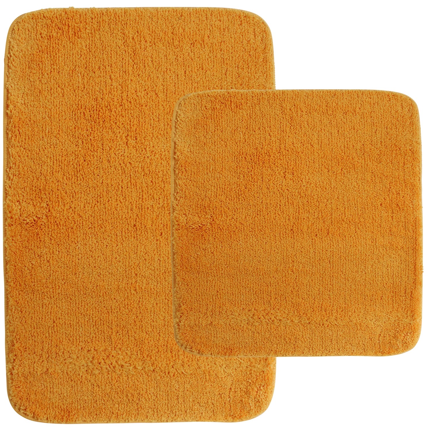 NYVI Badematten Set Lasalle 2-teilig 45 x 50 cm und 50 x 80 cm Orange günstig online kaufen