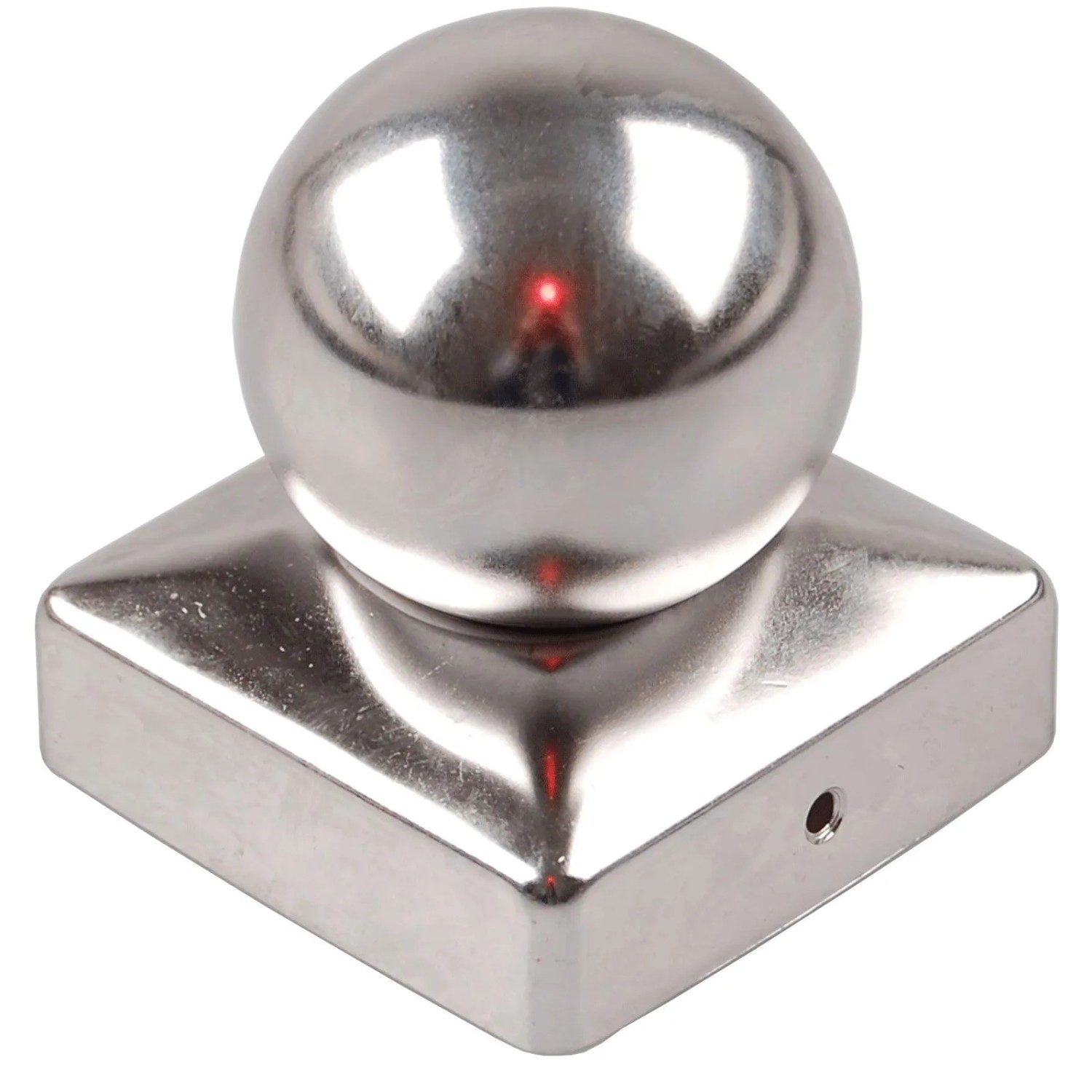 Holmwerk Pfostenkappe Edelstahl 91mm Kugel Abdeckkappe für Pfosten 9x9cm günstig online kaufen