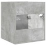 vidaXL Waschbeckenschrank, Betongrau, 41x38,5x46 cm, Holzwerkstoff. Badmöbel zur Wandmontage.