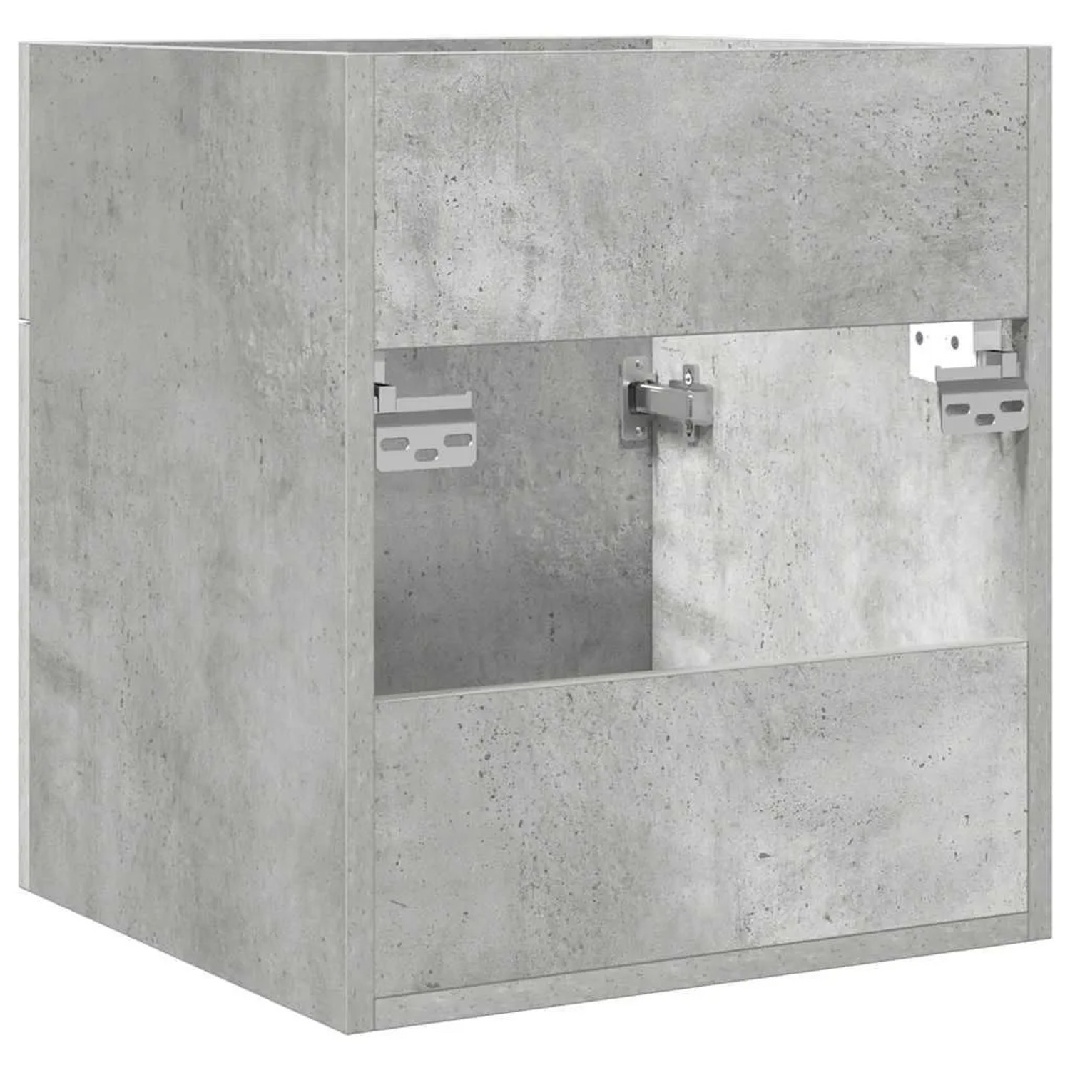 vidaXL Waschbeckenschrank, Betongrau, 41x38,5x46 cm, Holzwerkstoff. Badmöbel zur Wandmontage.