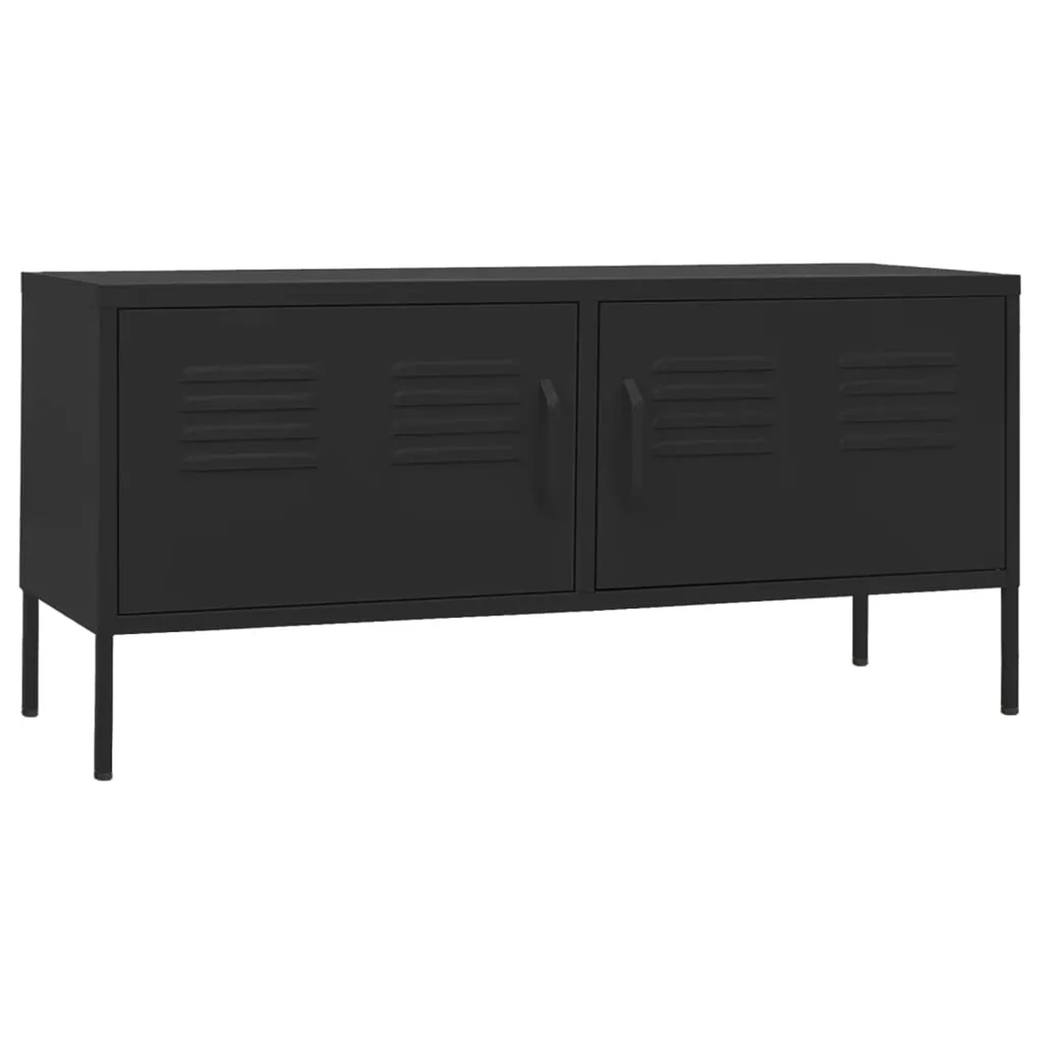 vidaXL TV-Schrank Schwarz 105x35x50 cm Stahl  Modell 1