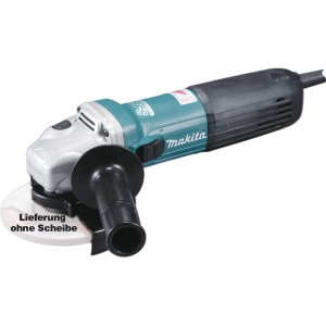 Makita Winkelschleifer GA5040CZ1, 125mm, 1400W, mit Zusatzhandgriff. Schleifscheibe nicht enthalten.