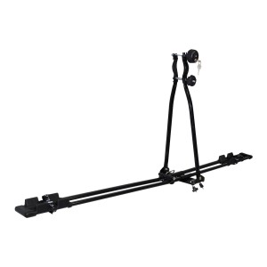 Eufab Dach-Fahrradträger Super Bike, silberfarben, zur Montage auf Dachträger.