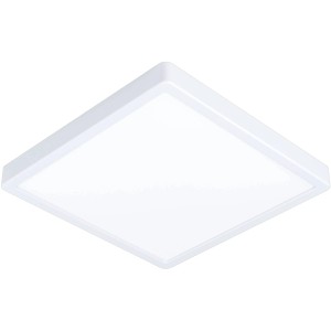 Eckige, weiße LED Aufbauleuchte Fueva 5 von Eglo für die Decke mit neutralweißem Licht.