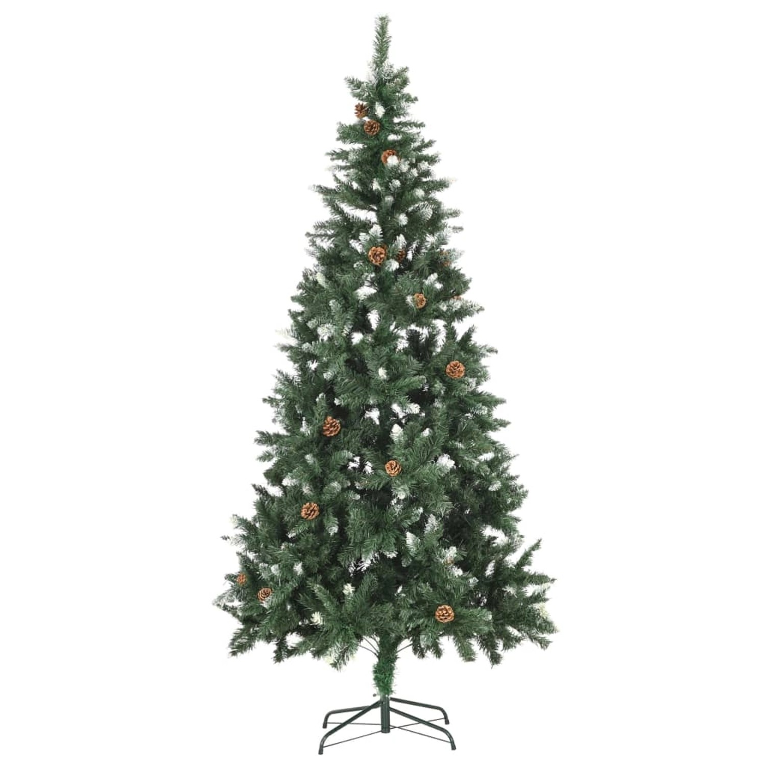 Thumbnail - vidaXL Künstlicher Weihnachtsbaum mit LEDs Kugeln & Zapfen 210 cm Modell 4