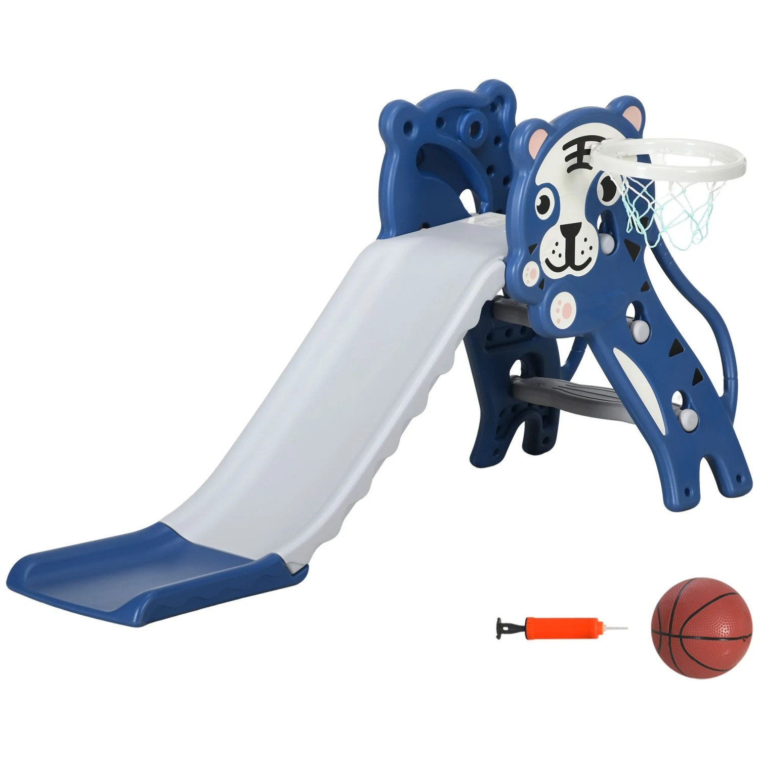AIYAPLAY Kinderrutsche PE 133L x 60B x 70H cm Blau
