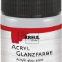 Kreul Acrylfarbe Glänzend Silber, 50ml. Acryl Farbe für Bastelarbeiten und Kunstprojekte.