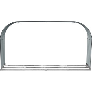 Westmann Kaminholzregal aus Stahl, anthrazit, 111x212x46 cm, zur Lagerung von Brennholz.