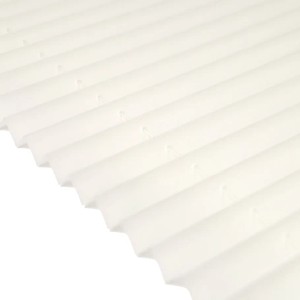 Detailaufnahme: Vanillefarbenes Plissee 80x150 cm, blickdicht, zur Fensterdekoration ohne Bohren.