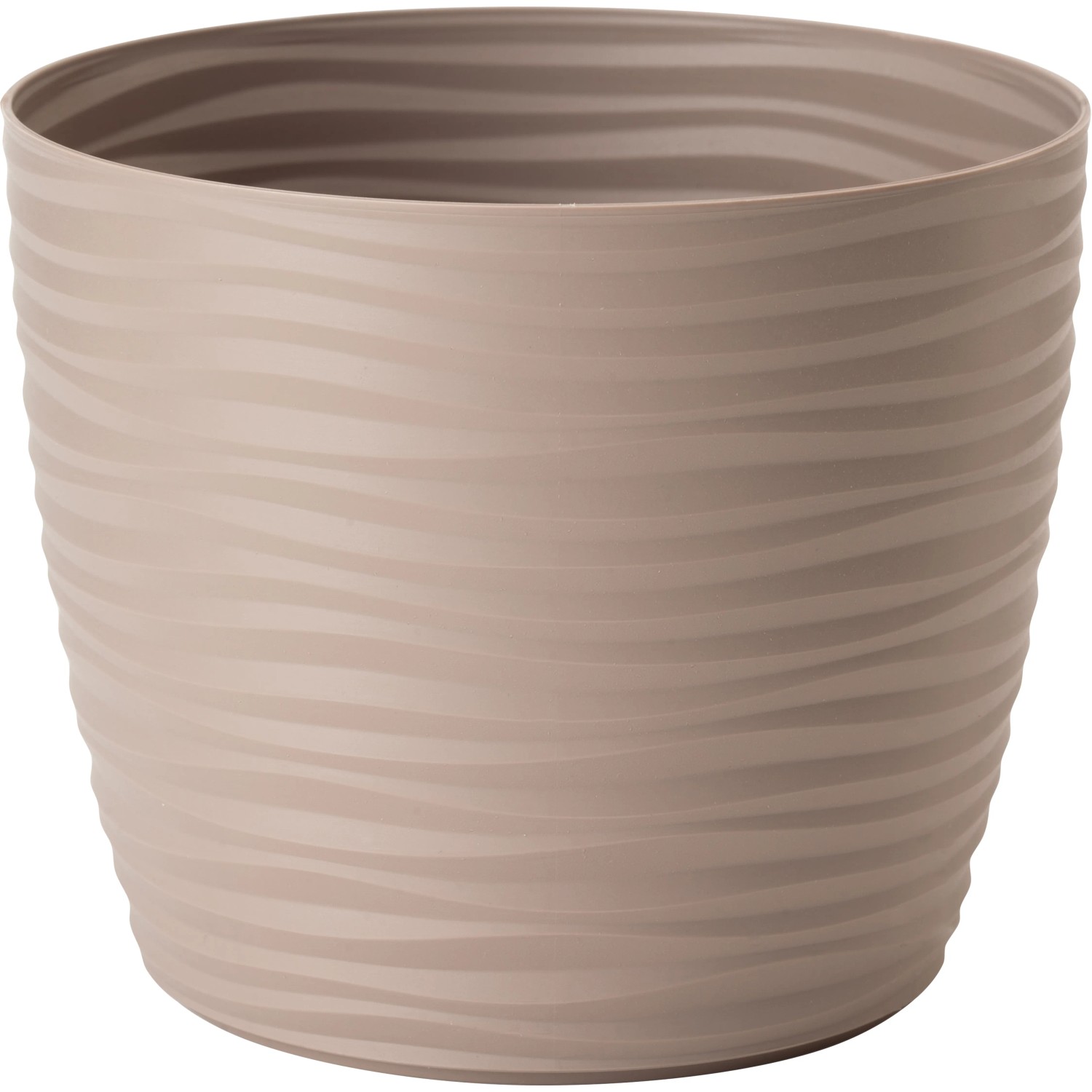 COS Ovaler Übertopf Aus Kunststoff, 55 Cm Lang - Ebenholz-Optik, Für Drinnen & Draußen, Robust & Wasserfest