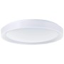 Weiße, runde LED-Deckenleuchte Floco mit RGB + CCT Funktion, Durchmesser 49,5 cm.