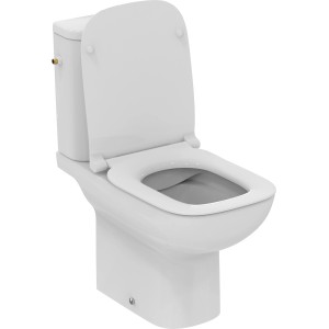 Weißes Ideal Standard WC-Paket I.Life A ohne Spülrand mit Softclose-Sitz.