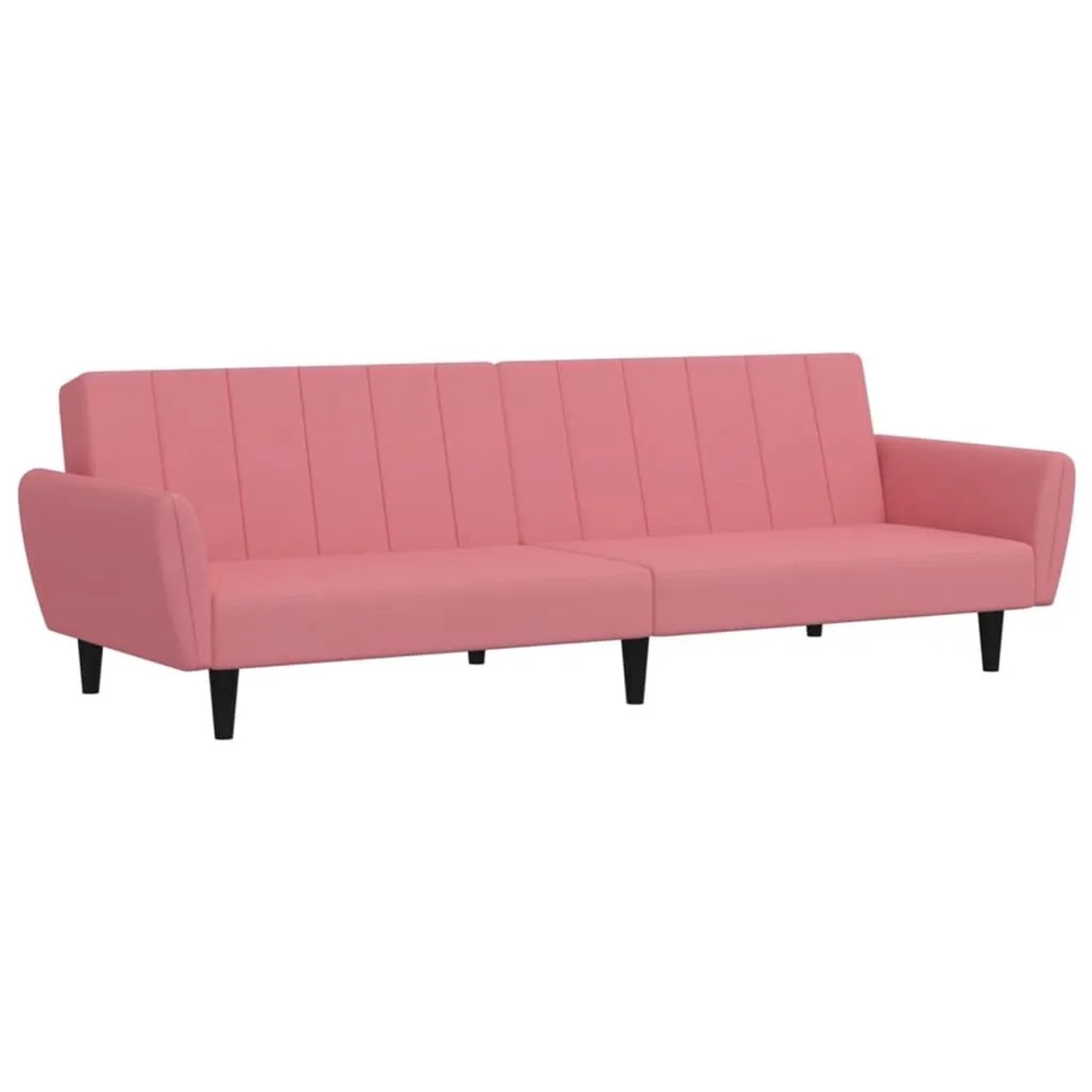 vidaXL Schlafsofa 2-Sitzer Rosa Samt 375861