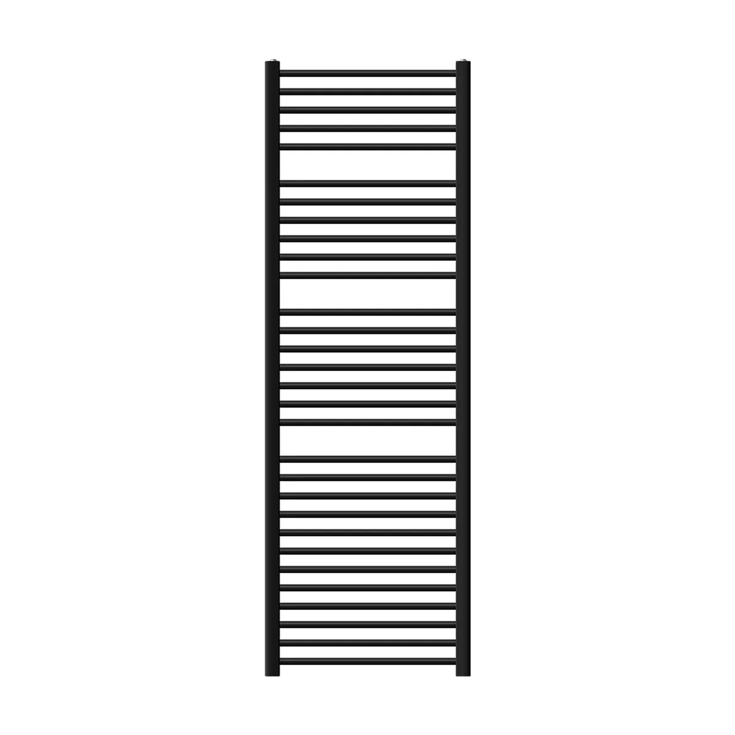 LuxeBath Badheizkörper Sahara 600x1800 mm Schwarz Matt Gerade Seitenanschlu günstig online kaufen
