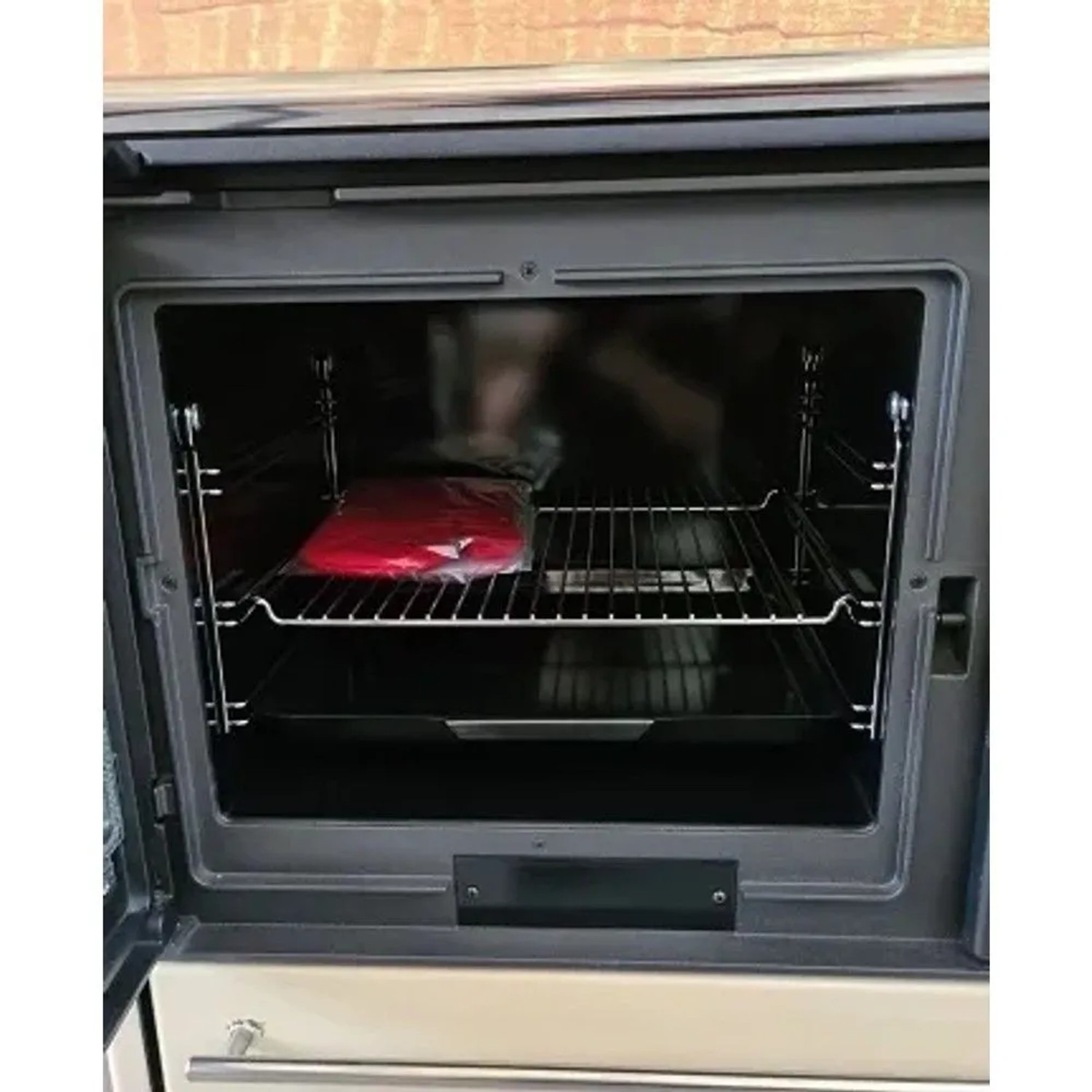 Plamen Küchenofen Holzherd 850 Glas Schwarz Linke Version und 8 kW_4