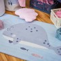 3-teiliges Klappboxen-Set Under The Sea in Rosa und Wollweiß zur Aufbewahrung im Kinderzimmer.
