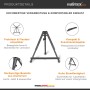 Walimex Pro Tischstaffelei Klappbar Staffelei Aluminium Leinwand Tragetasche_4