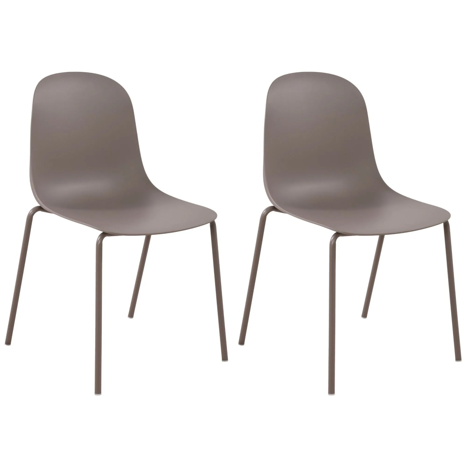 CLP 2er Set Gartenstuhl Hardin Taupe