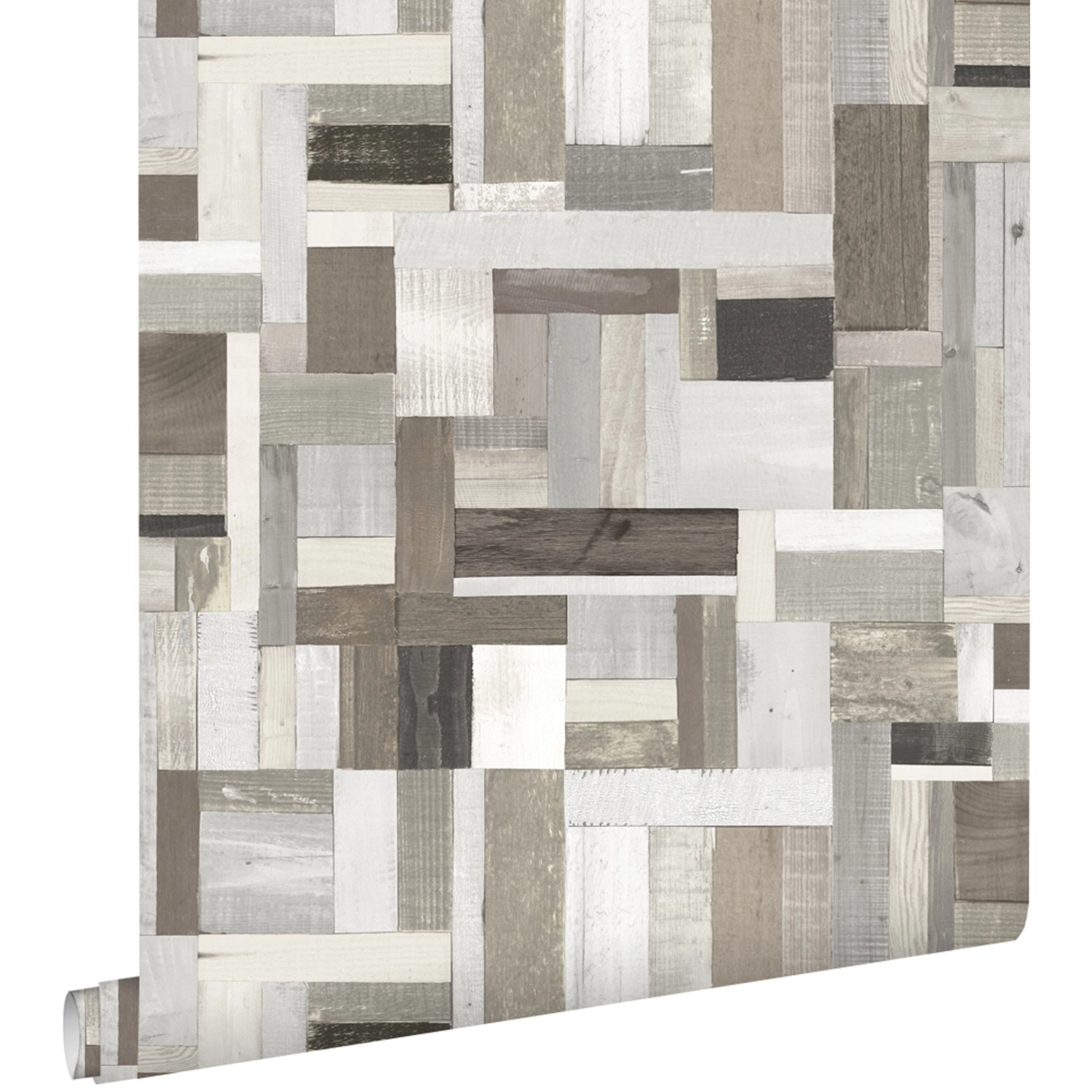 ESTAhome Tapete Holz-Optik Beige und Taupe 53 cm x 10.05 m günstig online kaufen